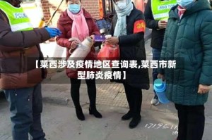 【莱西涉及疫情地区查询表,莱西市新型肺炎疫情】
