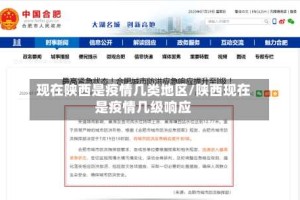 现在陕西是疫情几类地区/陕西现在是疫情几级响应